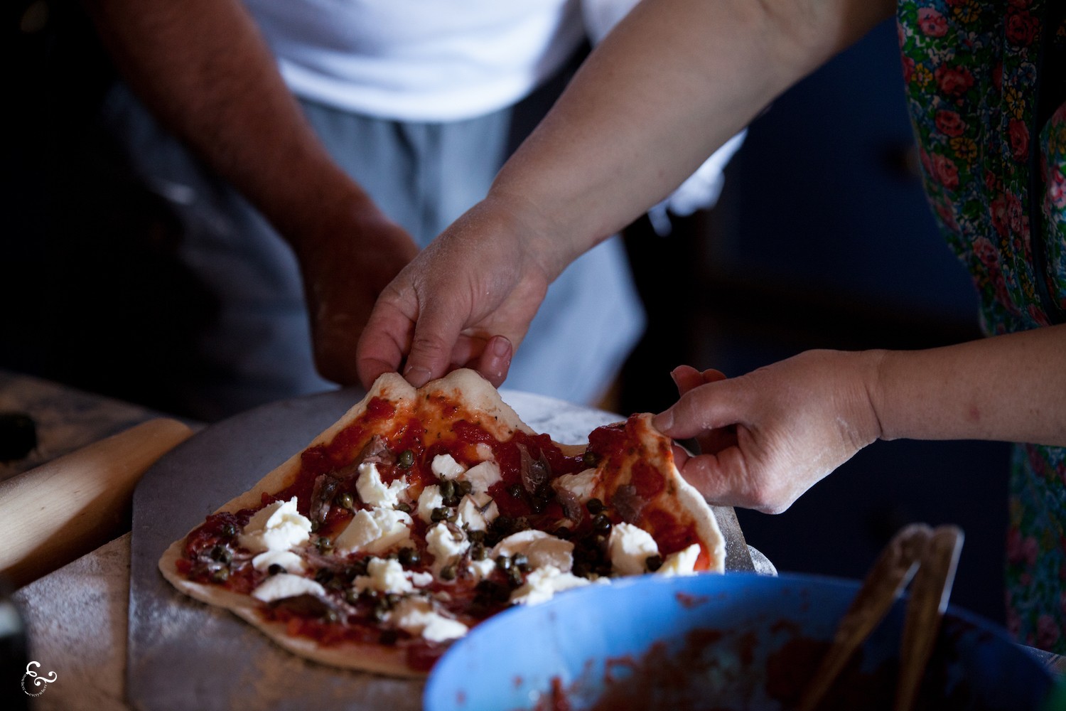Pizza Making Tuscany Franco's Chianti Travel Adventure Nowhere & Everywhere Eco Cooking Lis Lisande Dingjan Environmentalism Sustainability